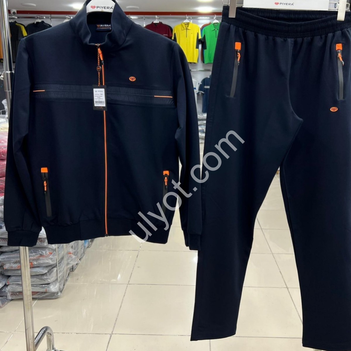 СПОРТ. КОСТЮМ (M-3XL) ПРЯМОЙ Т.СИНИЙ 7668