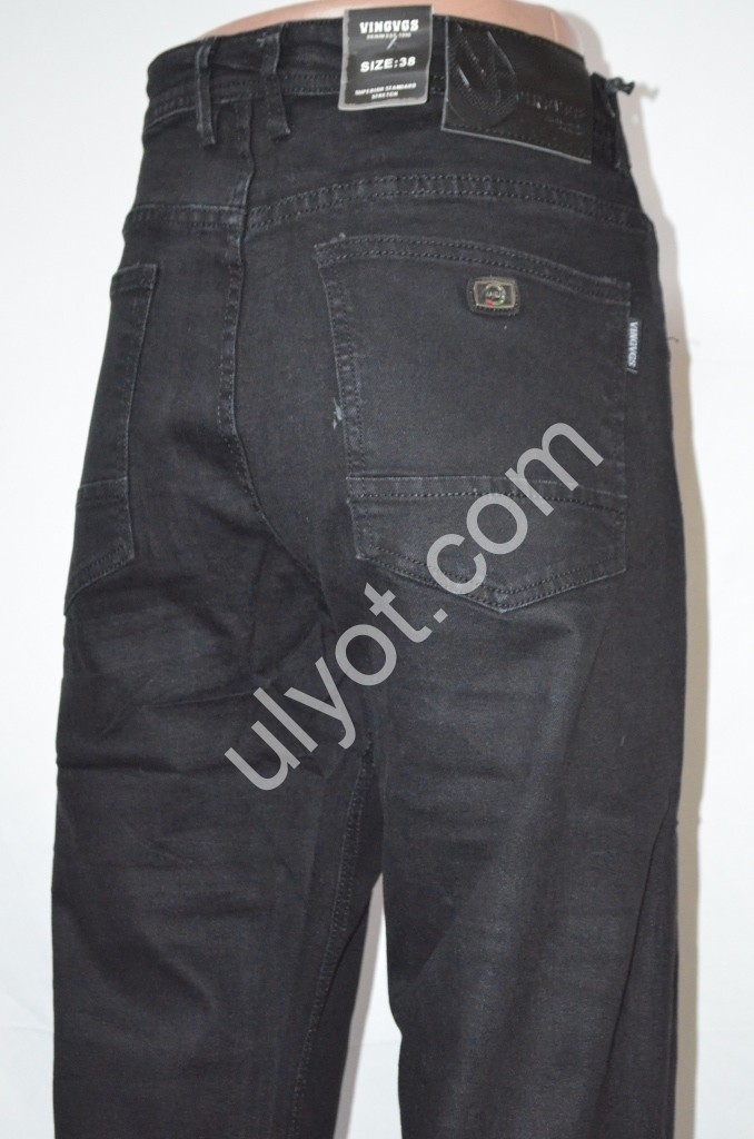 ДЖИНСИ VINGVGS (32-42) ЧОРНИЙ 864-11