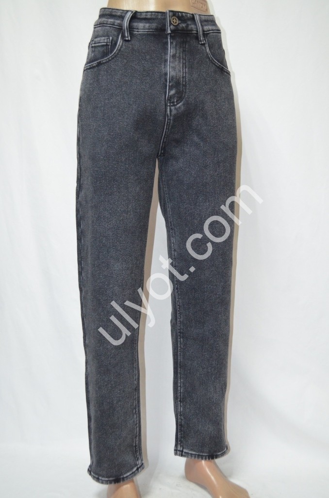 ДЖИНСЫ FOREST JEANS (28-33) ГРАФИТ ФЛИС 3702