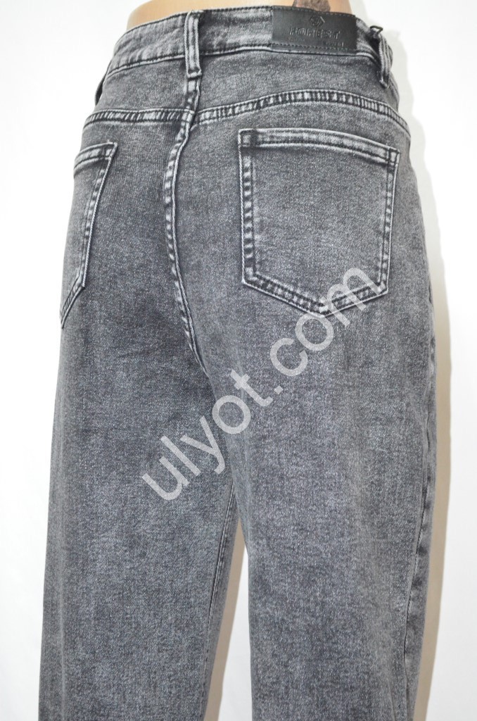 ДЖИНСИ FOREST JEANS (30-36) ГРАФІТ БАЙКА 3672