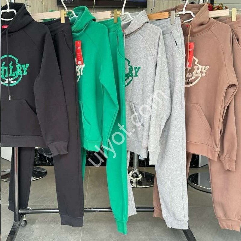 СПОРТ.КОСТЮМ (XL-3XL) МІКРОМУХ СІРИЙ МАНЖЕТ 5059
