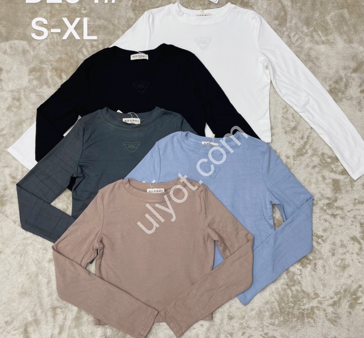 ЛОНГСЛИВ (S-XL) БЕЛЫЙ D294