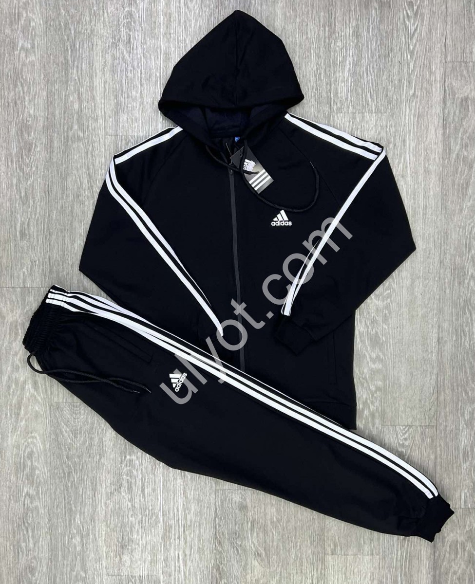 СПОРТ.КОСТЮМ A01 (M-3XL) МАНЖЕТ ЧОРНИЙ 202