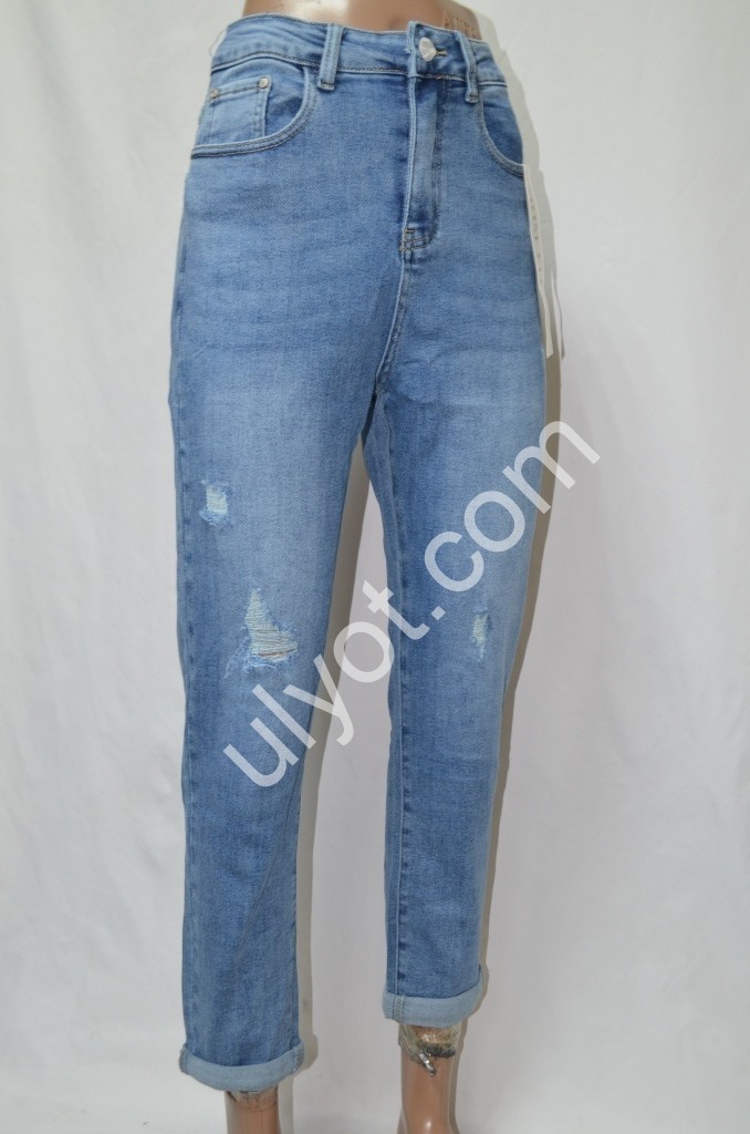 ДЖИНСЫ NEW JEANS (25-30) ГОЛУБОЙ 508