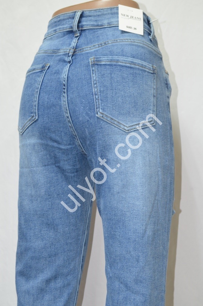 ДЖИНСЫ NEW JEANS (25-30) ГОЛУБОЙ 508