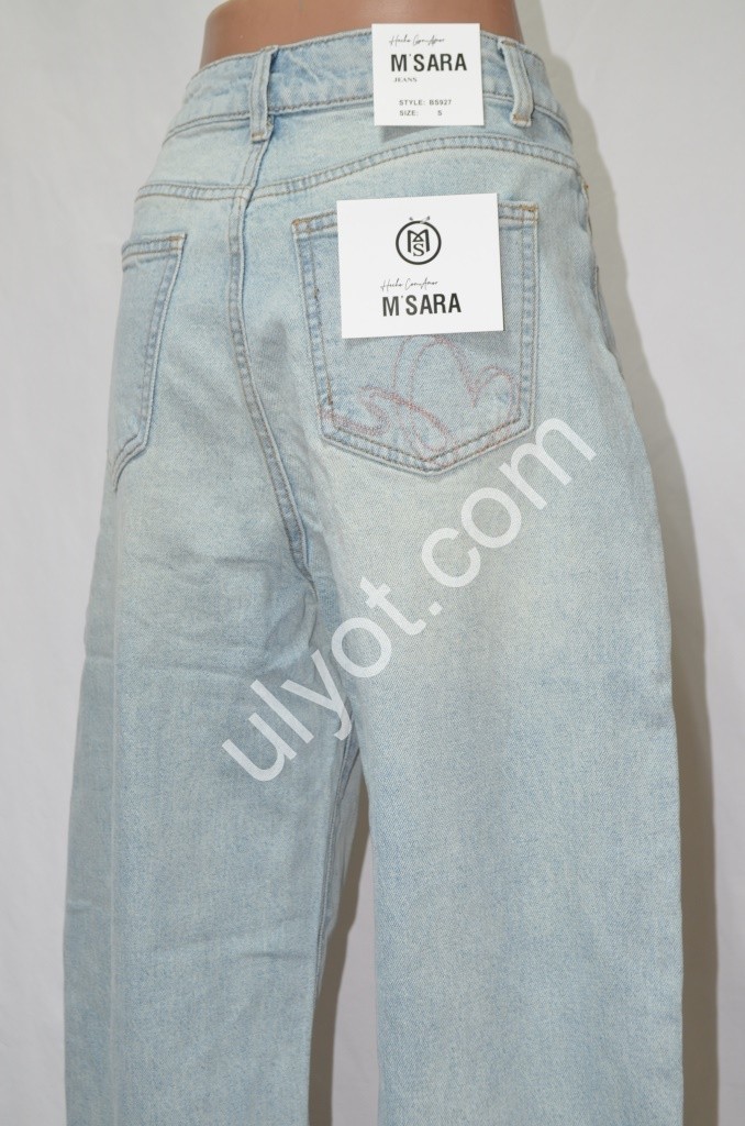 ДЖИНСЫ M.SARA (XS-XL) ГОЛУБОЙ 927