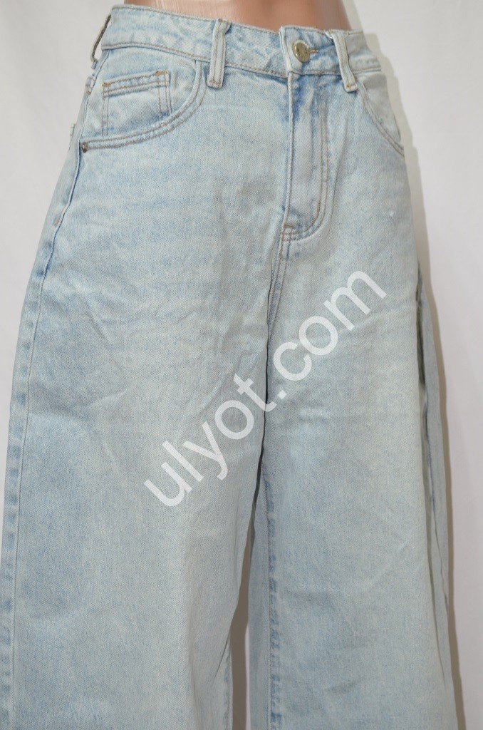 Фото 2 ДЖИНСЫ M.SARA (XS-XL) ГОЛУБОЙ 927