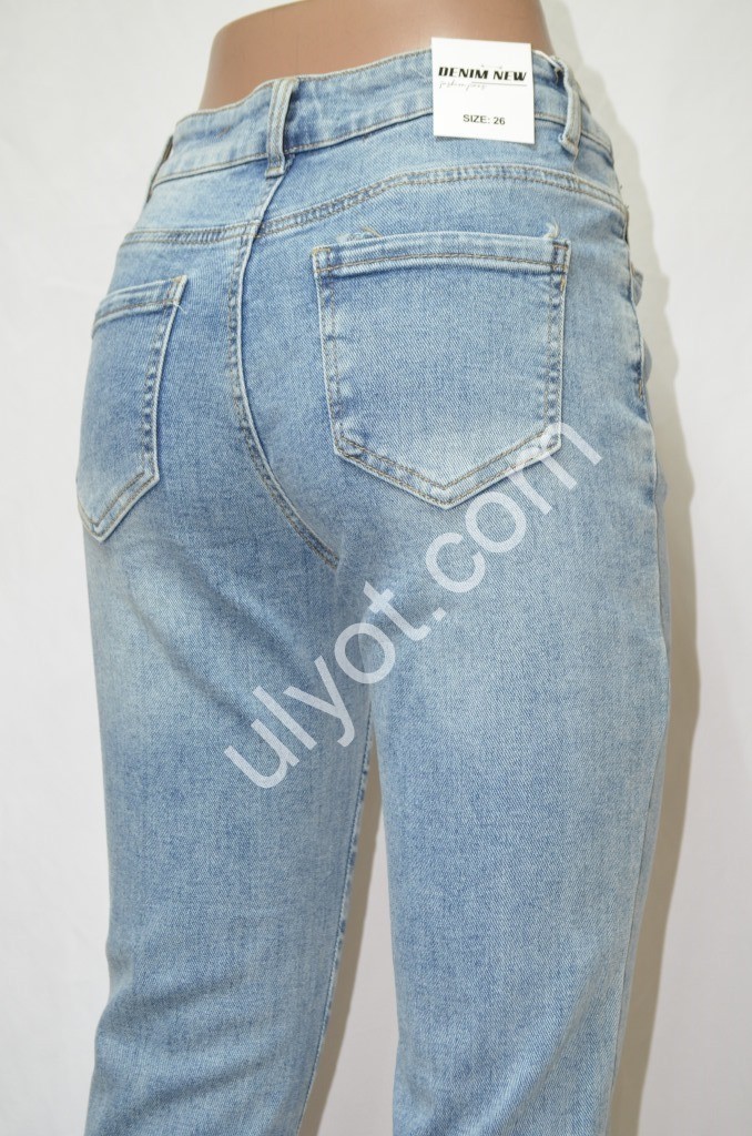 ДЖИНСЫ DENIM NEW (25-30) ГОЛУБОЙ 588