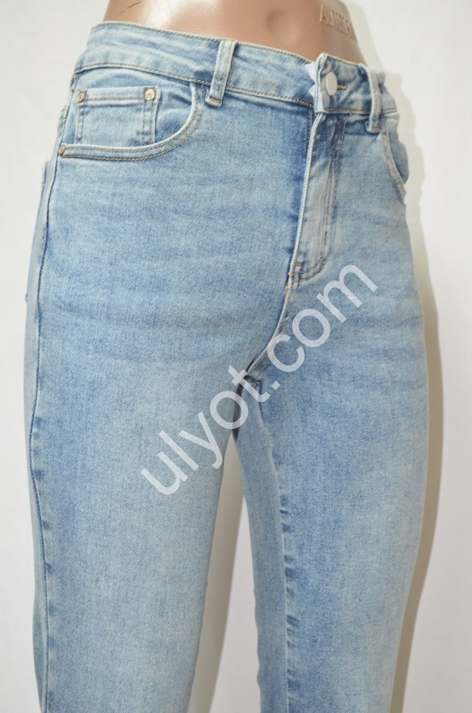Фото 2 ДЖИНСЫ DENIM NEW (25-30) ГОЛУБОЙ 588