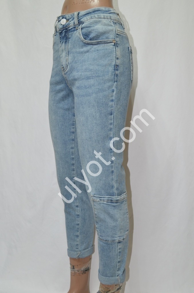 Фото 3 ДЖИНСЫ DENIM NEW (25-30) ГОЛУБОЙ 588