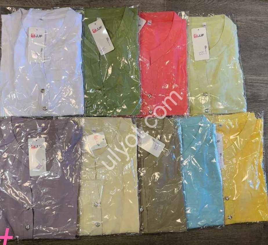 БЛУЗКА (XL-4XL) ГОЛУБОЙ 225