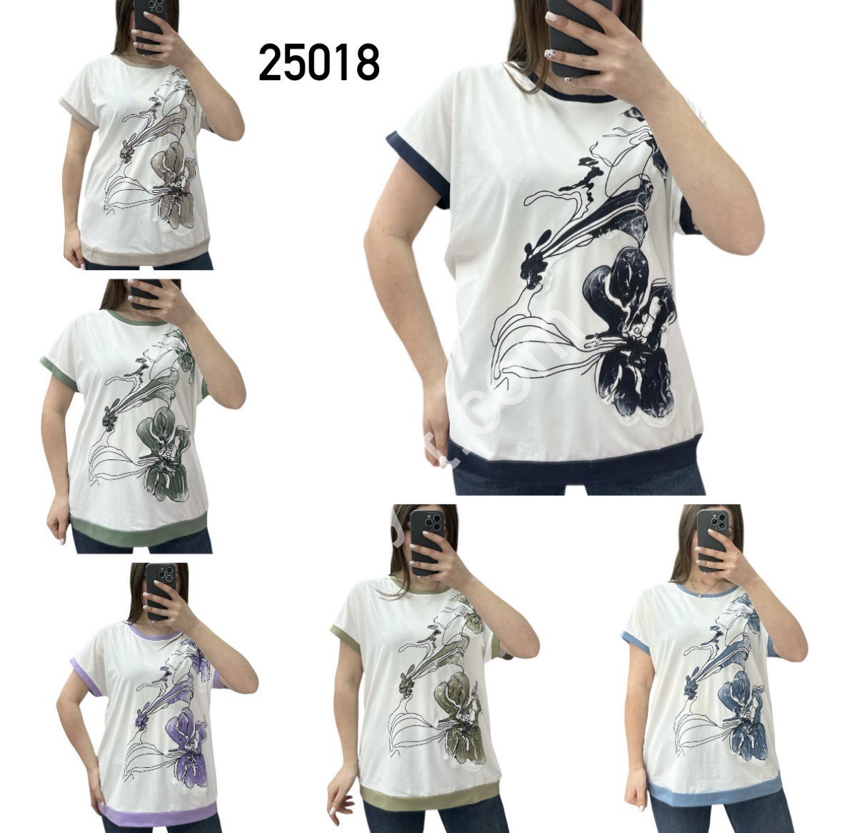 ФУТБОЛКА (48/50-54/56) МИКС 25018