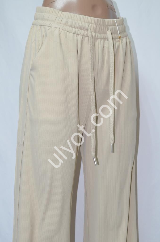 Фото 2 БРЮКИ (XL-4XL) БЕЖЕВЫЙ 8513-3