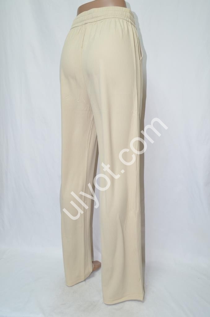 Фото 3 БРЮКИ (XL-4XL) БЕЖЕВЫЙ 8513-3