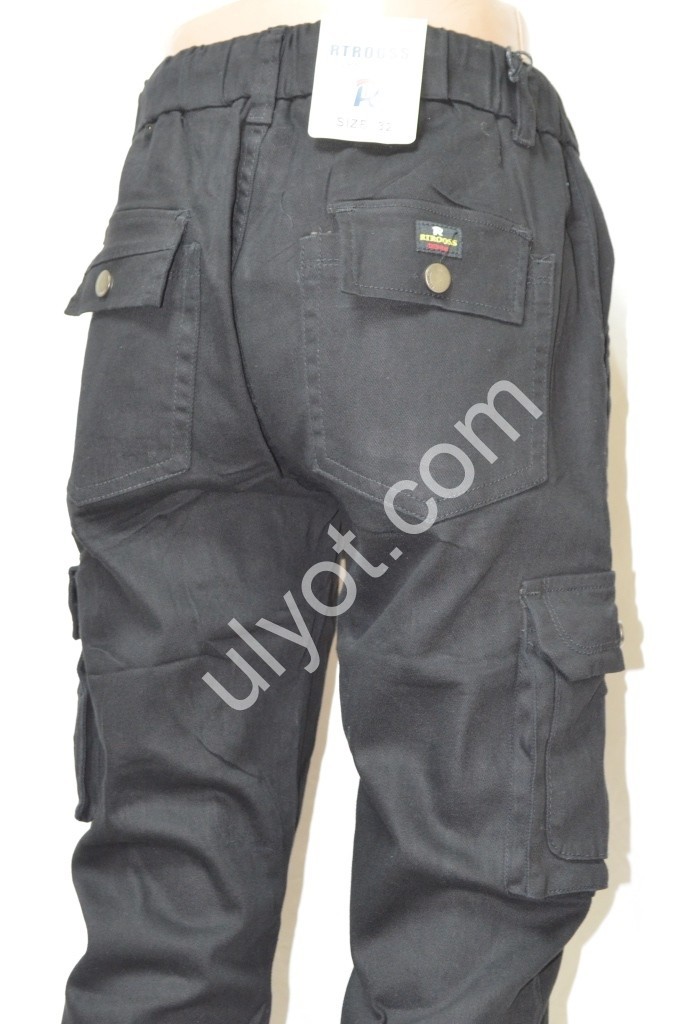 ДЖИНСЫ RTROOSS (29-36) ЧЕРНЫЙ 8075