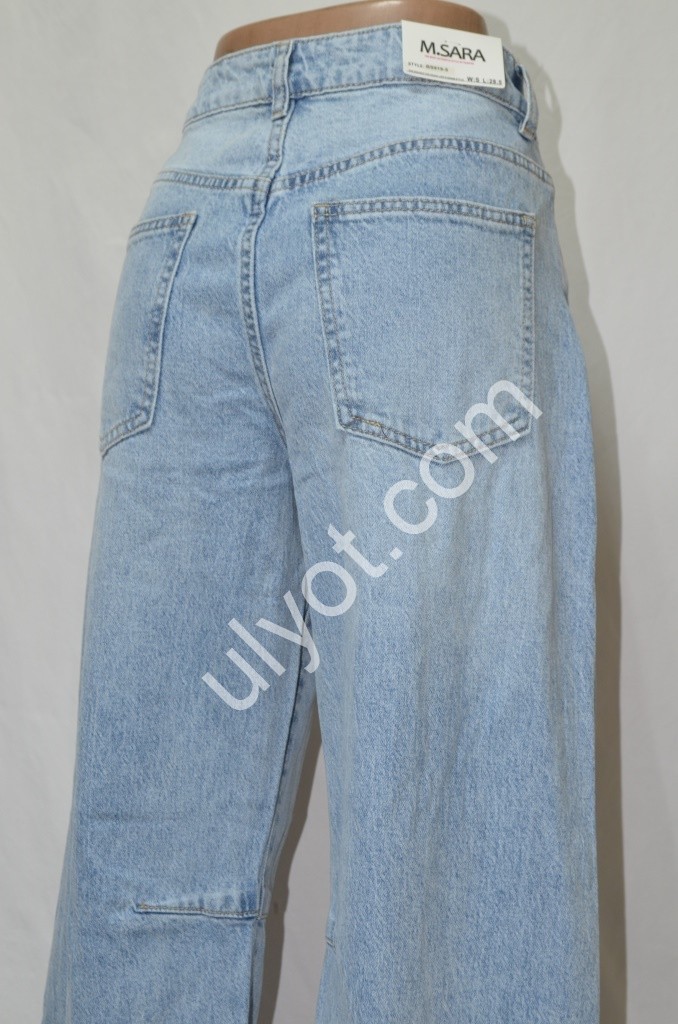 ДЖИНСИ M.SARA (XS-XL) БЛАКИТНИЙ 919-5