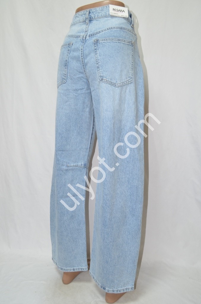 Фото 3 ДЖИНСИ M.SARA (XS-XL) БЛАКИТНИЙ 919-5
