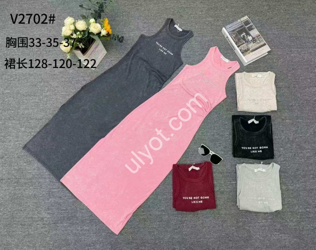 СУКНЯ (M-XL) Т-СІРИЙ 2702