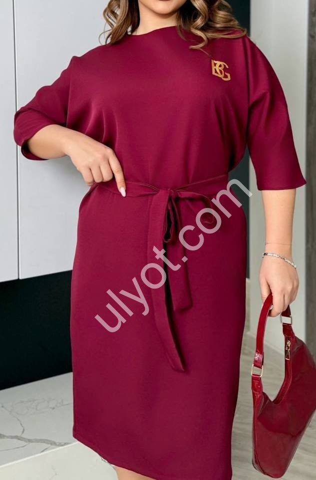 СУКНЯ (XL-3XL) БОРДО 055