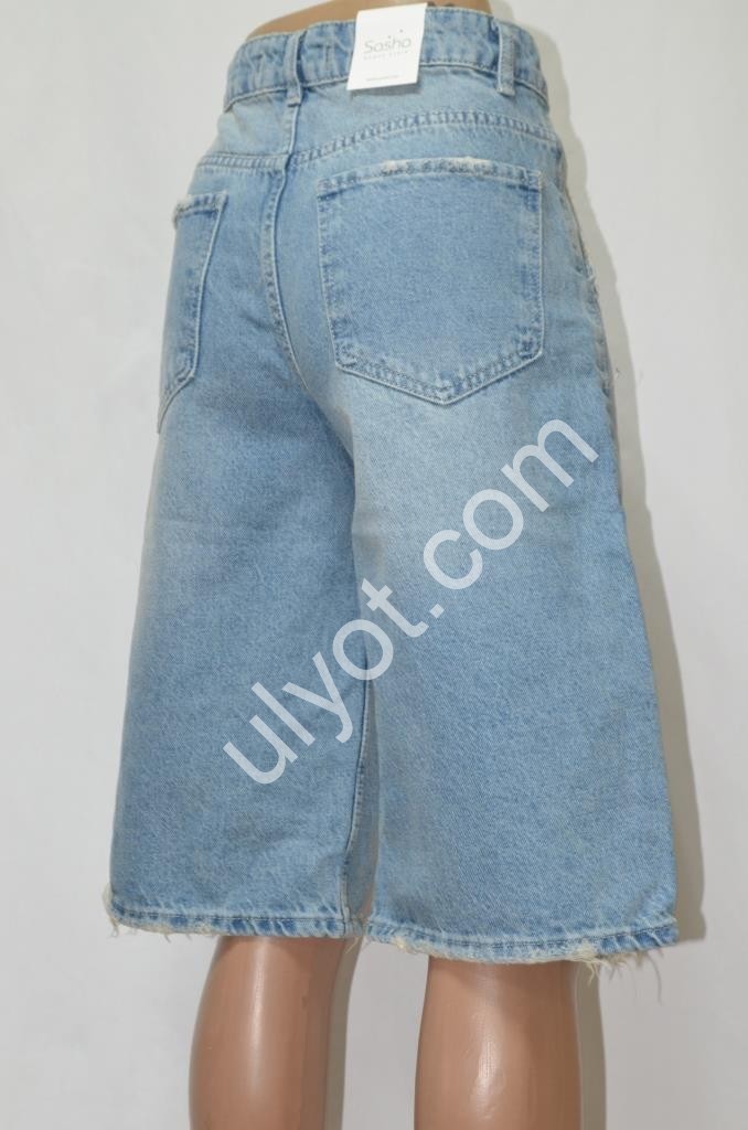 ШОРТЫ SASHA (26-31) СВ.СИНИЙ 1381