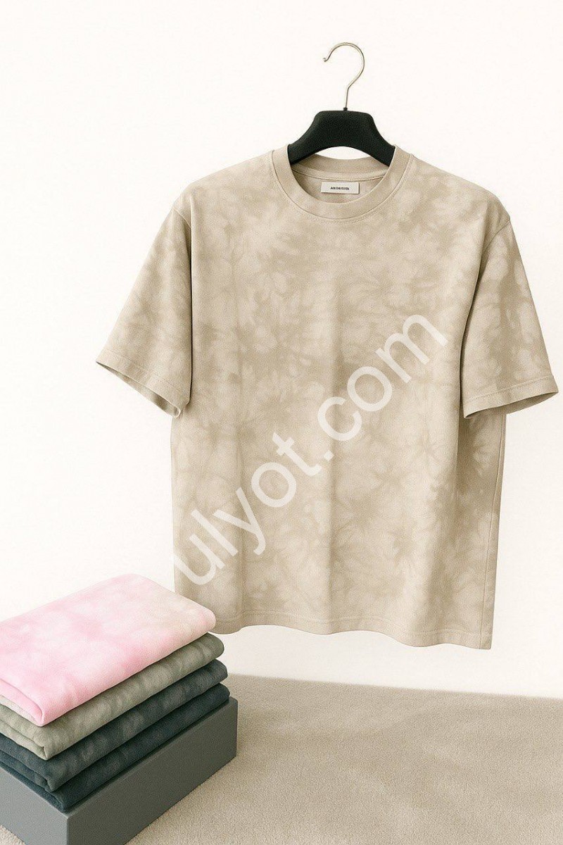 ФУТБОЛКА (OVERSIZE) БЕЖ 0311