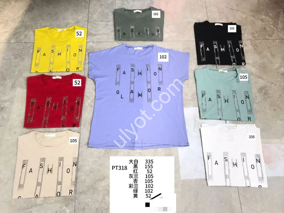 ФУТБОЛКА FASHION GLAMOR (56-58) МИКС PТ318