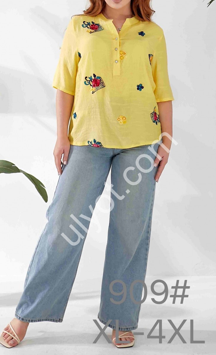 СОРОЧКА (XL-4XL) РОЖОВИЙ 909