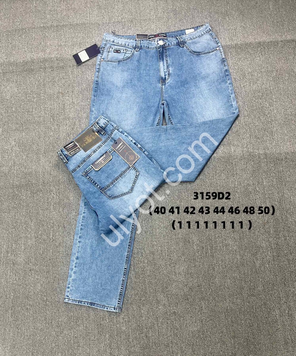 ДЖИНСЫ FANGSIDA (40-50) ГОЛУБЫЕ 3159