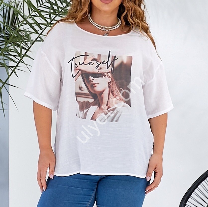 ФУТБОЛКА ПОРТРЕТ (3XL-6XL) БЕЛ 