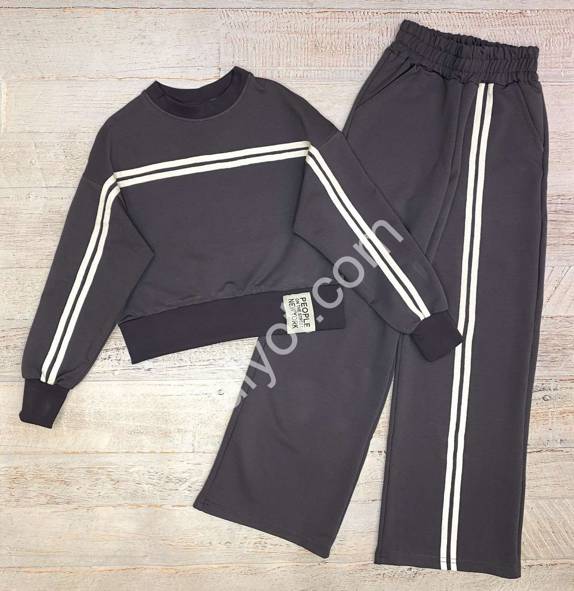 СПОРТ.КОСТЮМ (S-XXL) Т-СЕРЫЙ 2508