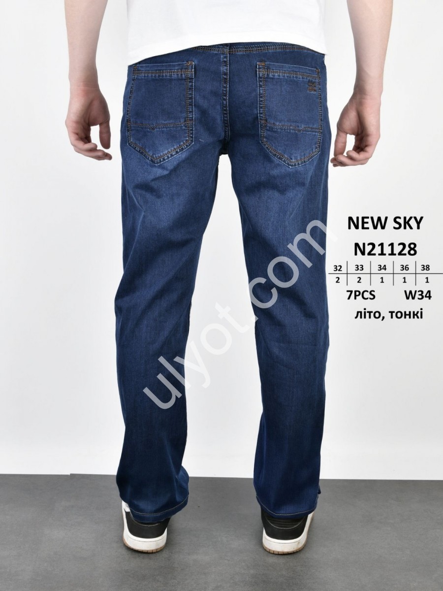ДЖИНСИ NEW SKY (32-38) Т.СИНІЙ 21128