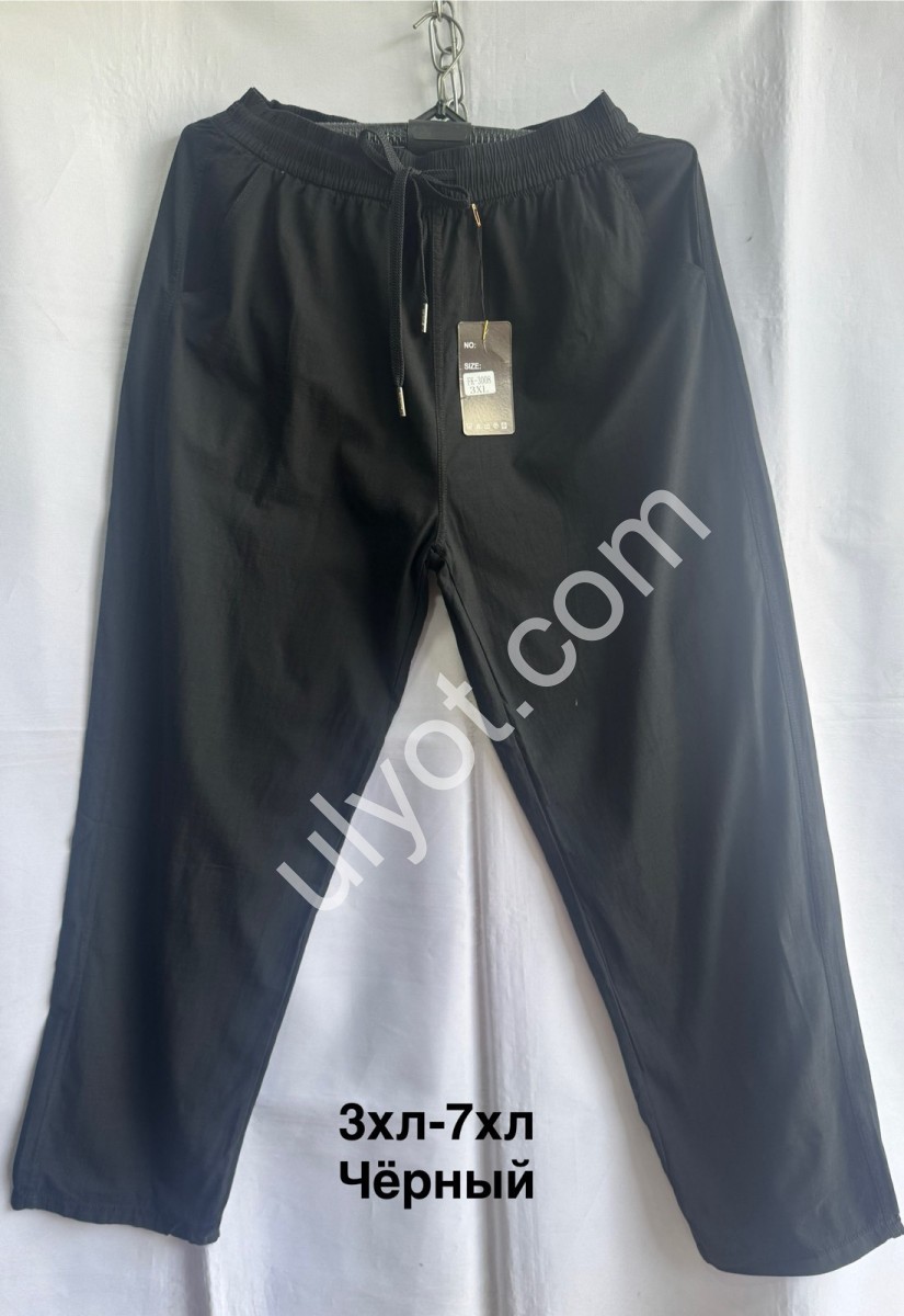 ШТАНИ (3XL-7XL) ЧОРНИЙ 3008