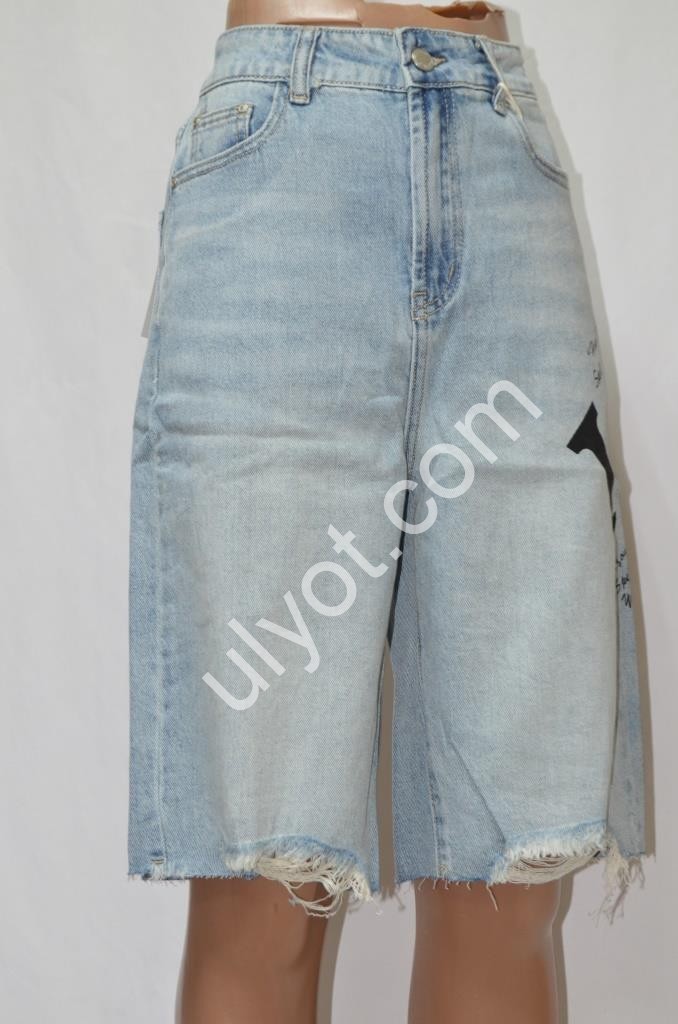 ШОРТЫ M SARA (XS-XL) СВ.ГОЛУБОЙ 2062