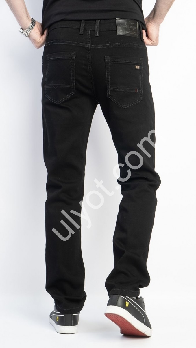 Фото 1 ДЖИНСЫ (32-42) ЧЕРНЫЙ W030-14