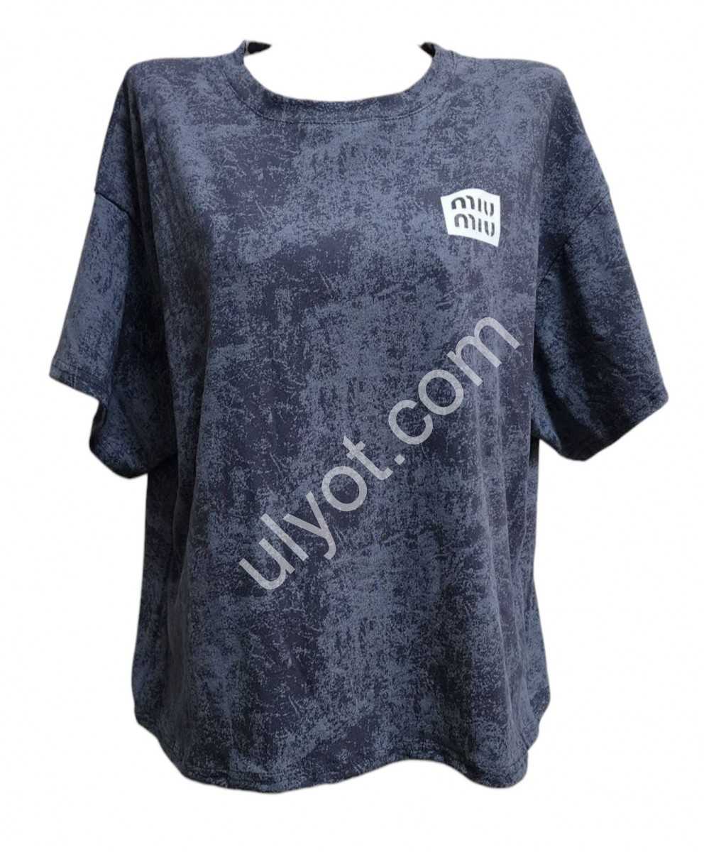 ФУТБОЛКА MIU40 (OVER SIZE 44/52) ГРАФІТ