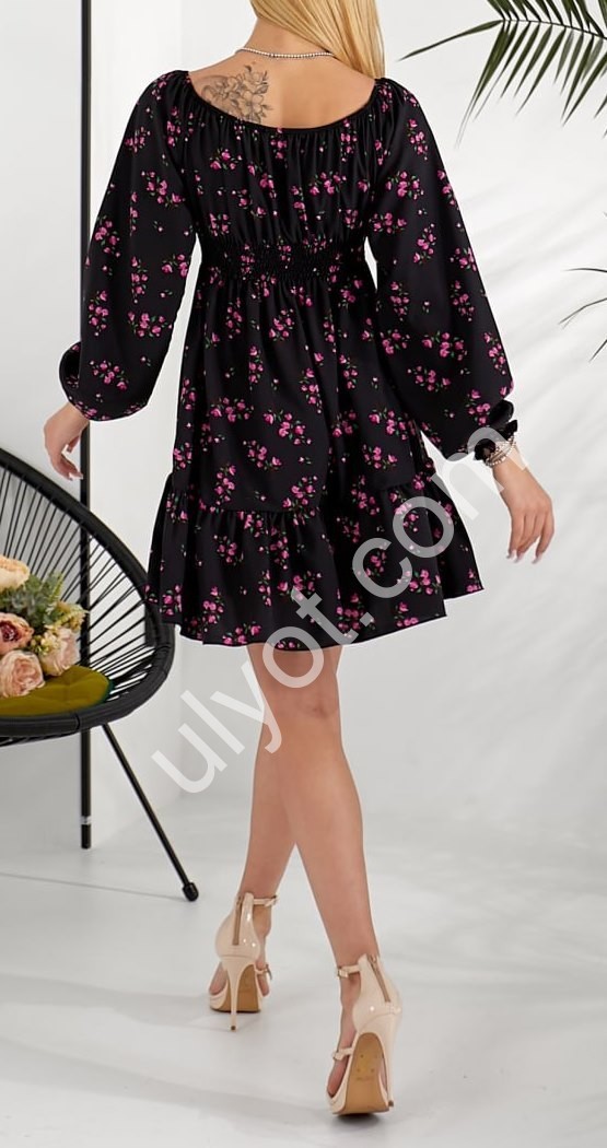 Фото 1 СУКНЯ (42-48) ЧОРНИЙ 775