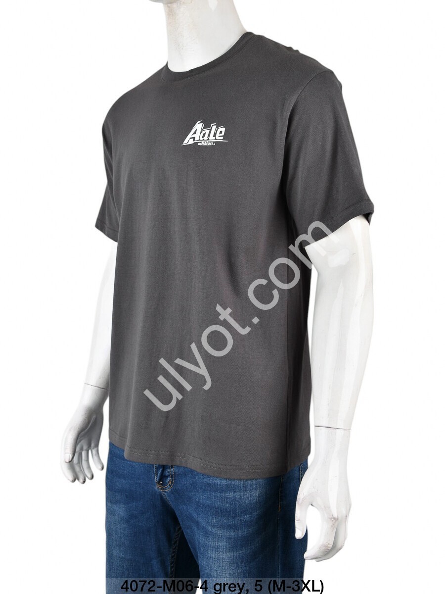 ФУТБОЛКА ALE-3 (M-3XL) СЕРЫЙ 4072
