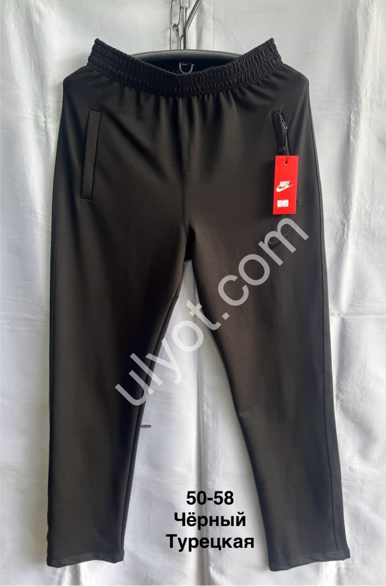 СПОРТ.ШТАНЫ N02 (50-58) ПРЯМОЙ ЧЕРНЫЙ 