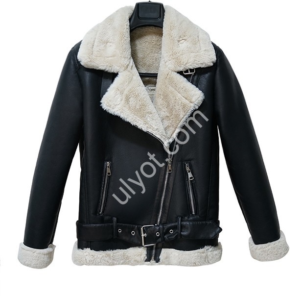 ДУБЛЕНКА AOLONG (S-2XL) ЧЕРНЫЙ 8827