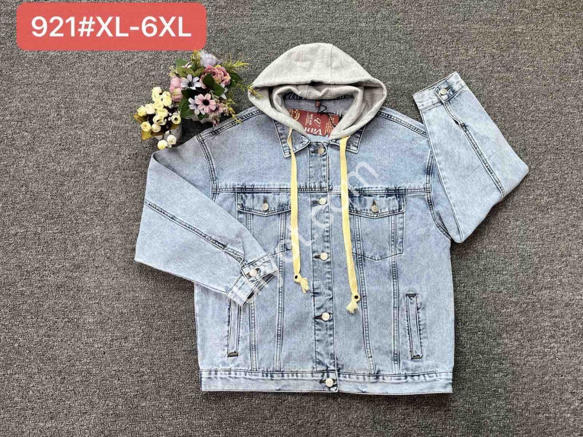 КУРТКА (XL-6XL) ГОЛУБОЙ 921