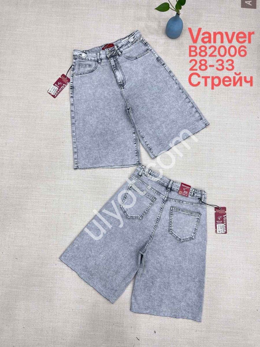 ШОРТЫ VANVER (28-33) СВ.ГОЛУБОЙ 82006