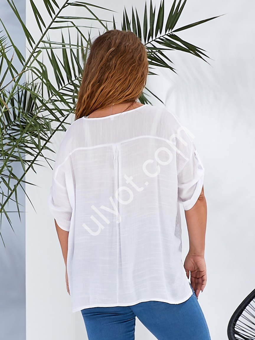 ФУТБОЛКА ЇЖОК (3XL-6XL) БІЛИЙ 3301