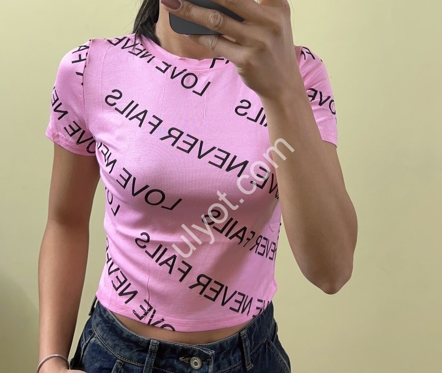 ФУТБОЛКА (S-XL) РОЖОВИЙ DT102