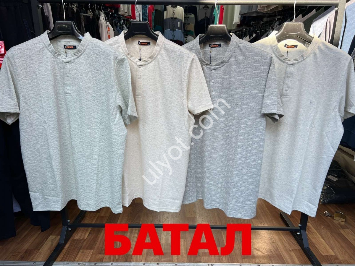 Фото 1 ФУТБОЛКА (3XL-6XL) ГОЛУБОЙ 5681