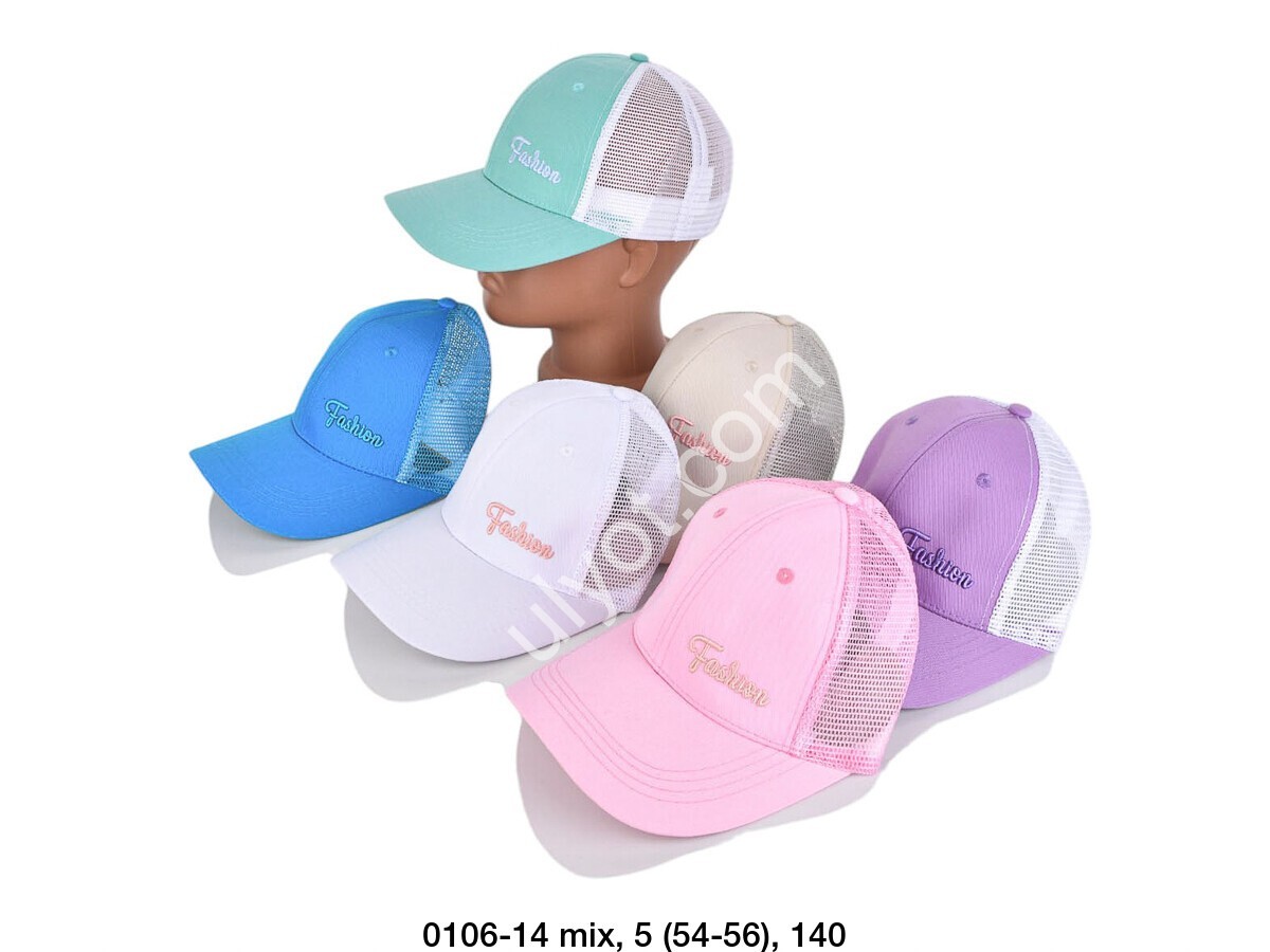 КЕПКА FASHION (54-56) МИКС 0106-14