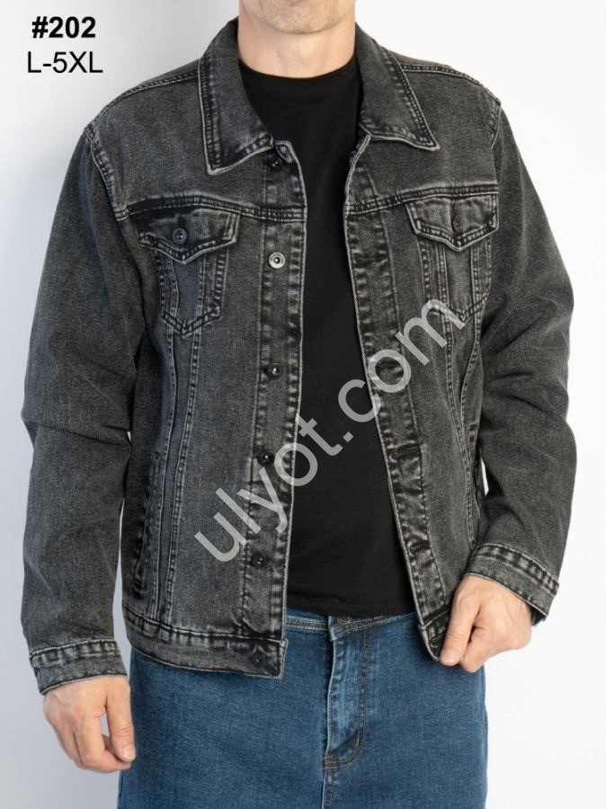 КУРТКА GAXGAX (L-5XL) Т.СІРИЙ 202