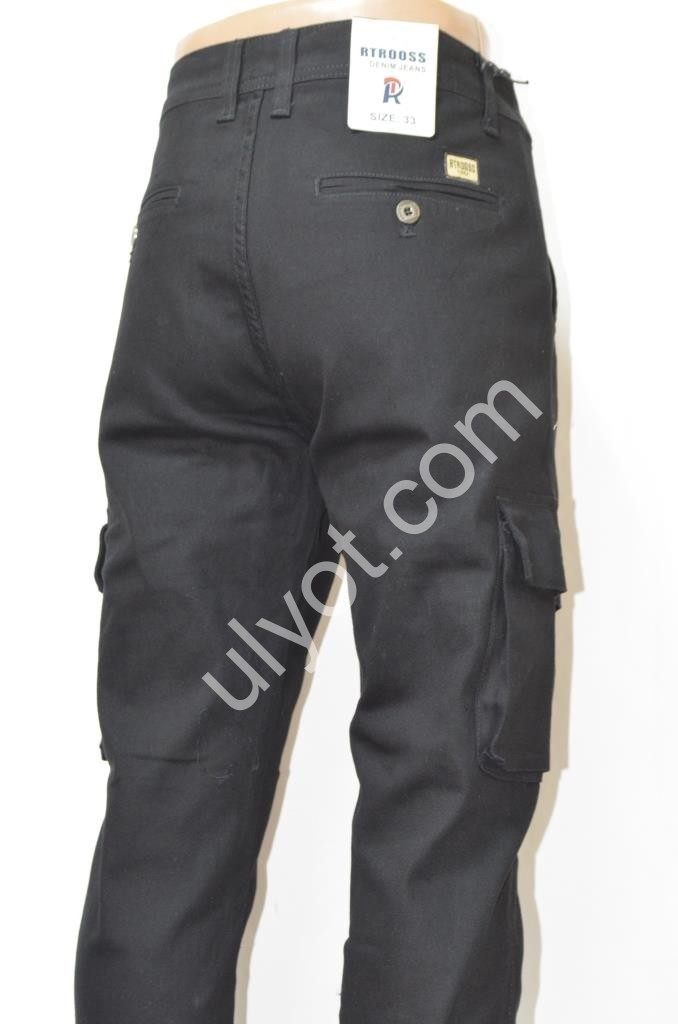 ДЖИНСЫ RTROOSS (29-36) ЧЕРНЫЙ 8083
