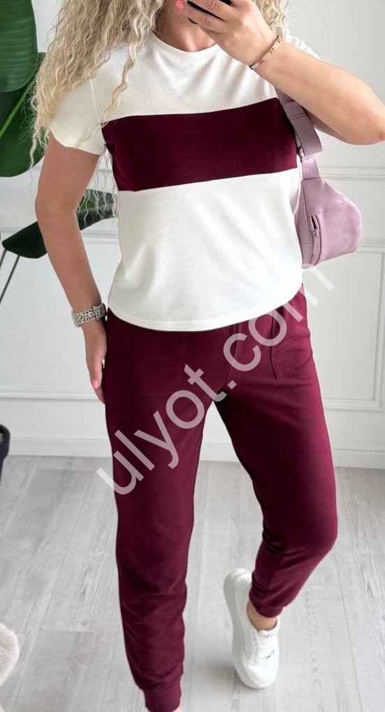КОСТЮМ (S-3XL) БОРДО 3048