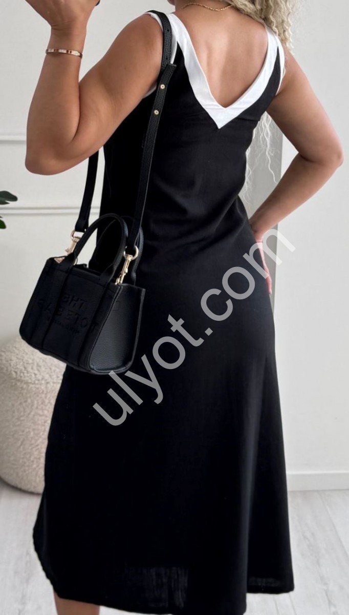 Фото 1 САРАФАН (40-52) ЧЕРНЫЙ+БЕЛЫЙ 265