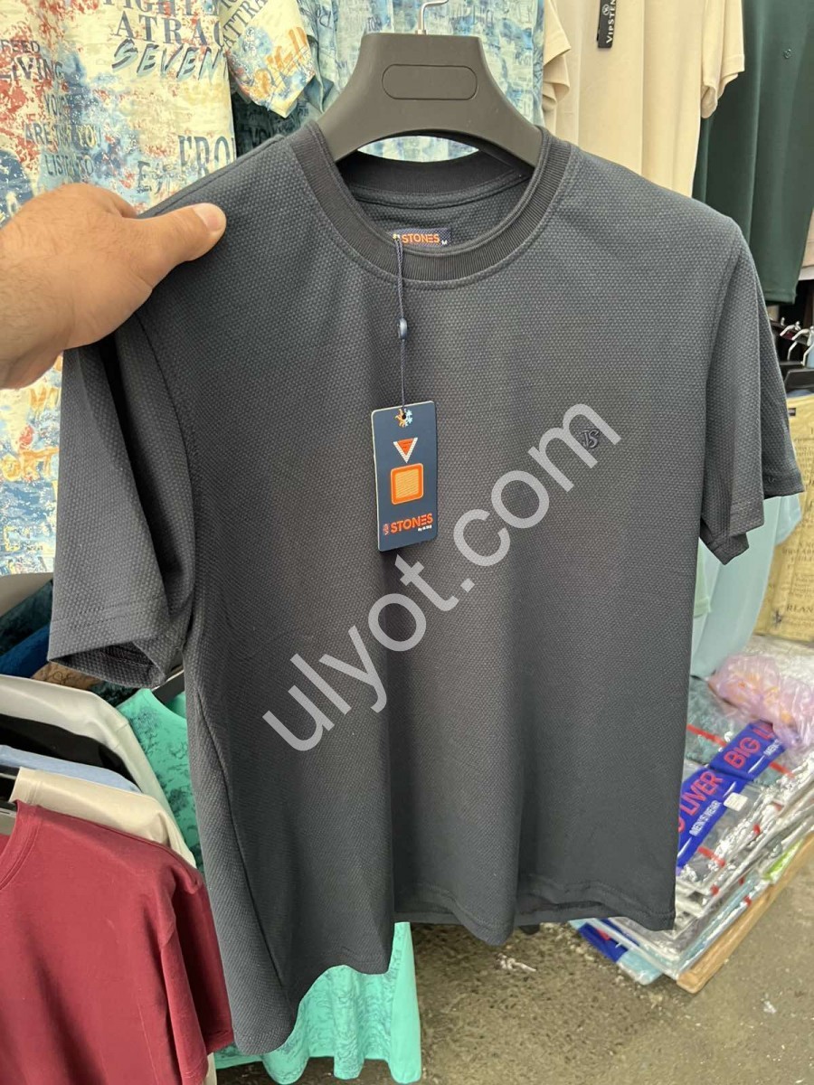 ФУТБОЛКА (M-2XL) Т.СІРИЙ 5715